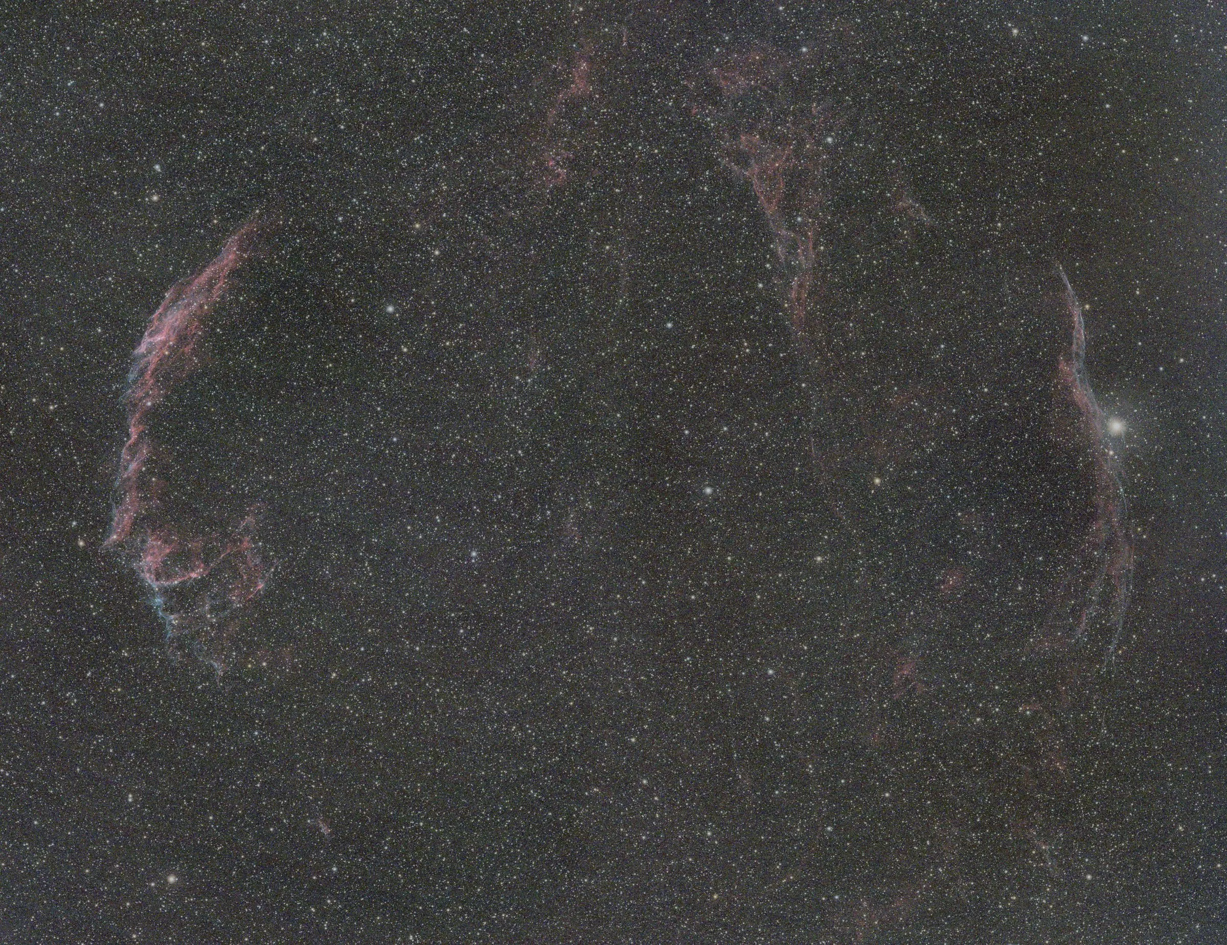 Veil Nebula (Stitched Mosaic) (NGC 6960 / NGC 6992)